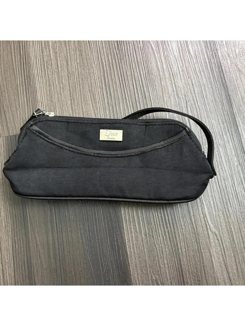 Vintage DIOR Beauty Makeup Vanity Black Pouch Bag